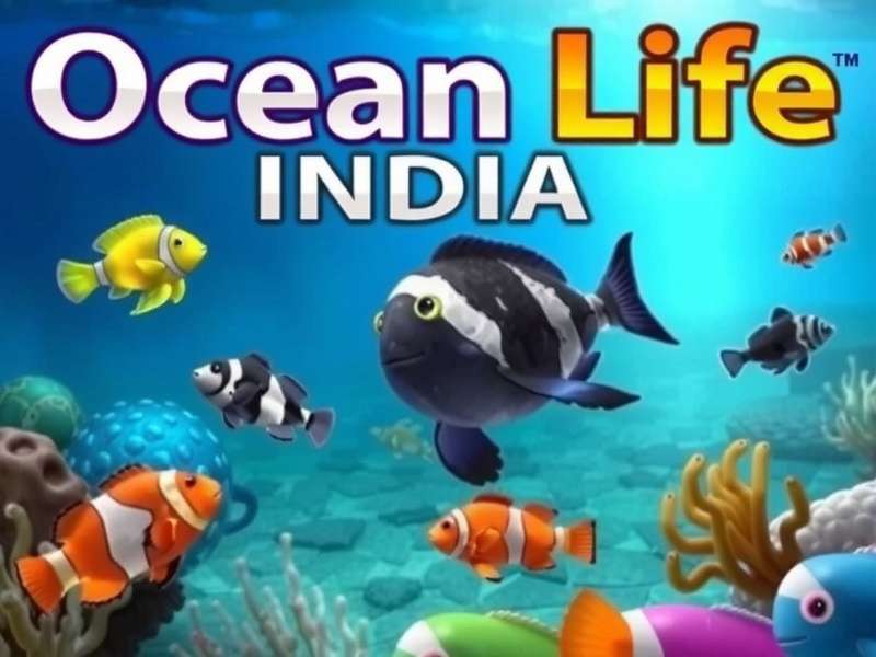 Ocean Life India game cover featuring Indian marine life